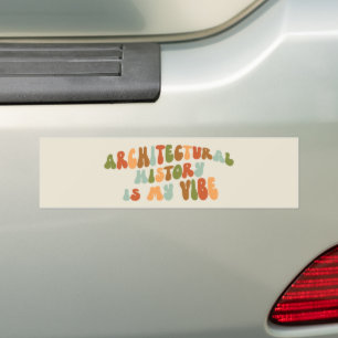 Autocollant De Voiture L'histoire de l'art groovy des années 70 est mon t