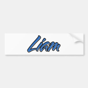 Autocollant De Voiture Liam Nom bleu Aufkleber Sticker Autoaufkleber