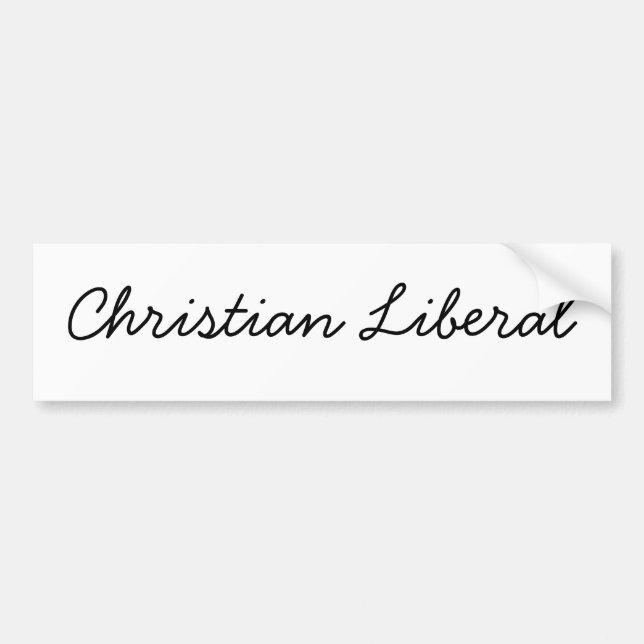 Autocollant De Voiture Libéral chrétien (Devant)