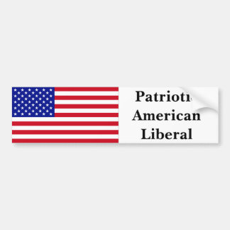 Autocollant De Voiture Libéral patriotique américain