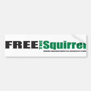 Autocollant De Voiture libérez le bumpersticker d'écureuil