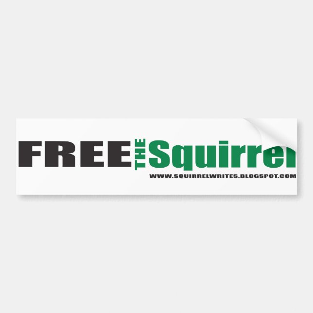 Autocollant De Voiture libérez le bumpersticker d'écureuil (Devant)
