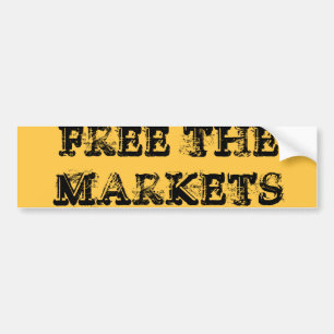 AUTOCOLLANT DE VOITURE LIBÉREZ LES MARCHÉS