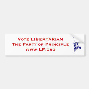 Autocollant De Voiture Libertaire de vote