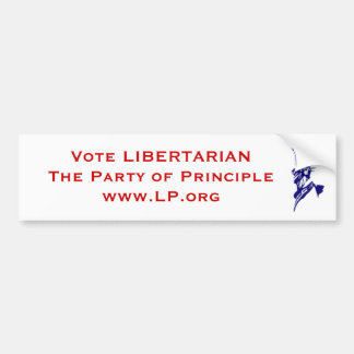 Autocollant De Voiture Libertaire de vote