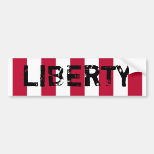 Autocollant De Voiture LIBERTÉ avec le drapeau de LIBERTÉ