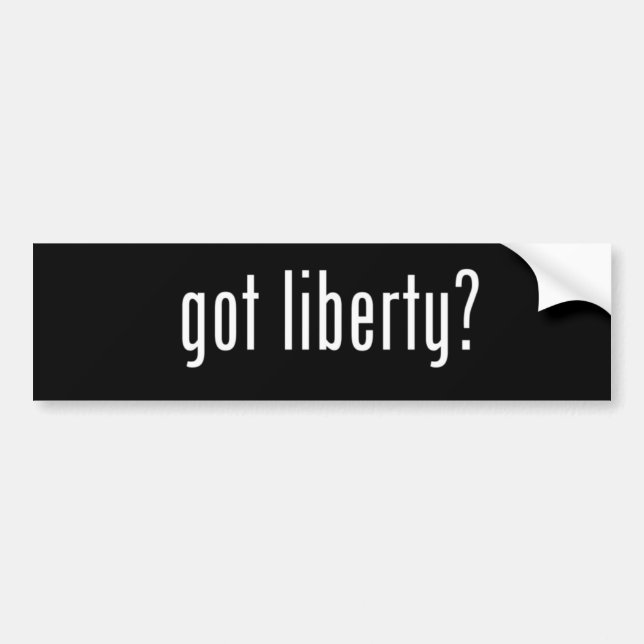 Autocollant De Voiture liberté obtenue (Devant)