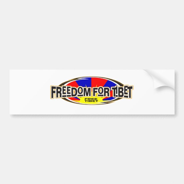Autocollant De Voiture Liberté pour le Thibet (Devant)