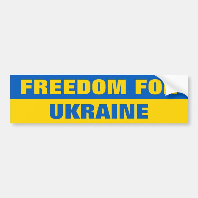 AUTOCOLLANT DE VOITURE LIBERTÉ POUR L'UKRAINE (Devant)