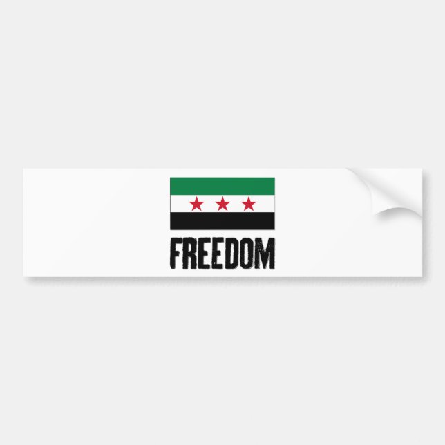 Autocollant De Voiture Liberté - Syrie (Devant)