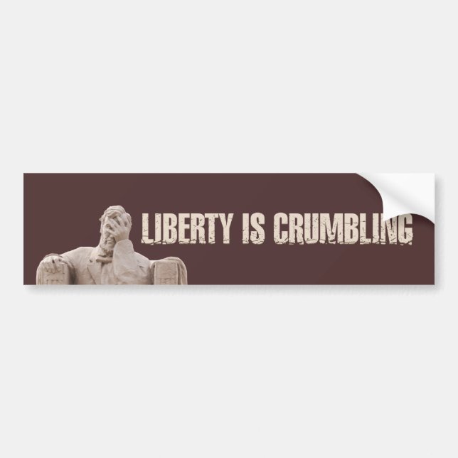 Autocollant De Voiture Liberty s'effondre Sticker pare-chocs (Devant)