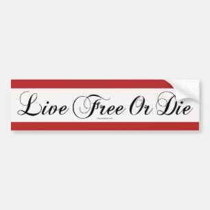 Autocollant De Voiture Libres vivants ou meurent adhésif pour pare-chocs