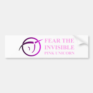 Autocollant De Voiture Licorne rose invisible Bumpersticker