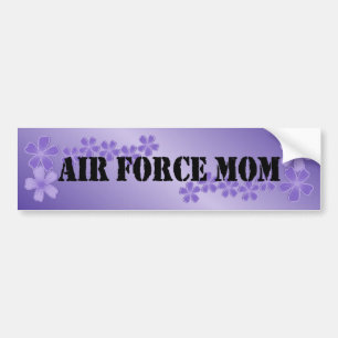 Autocollant De Voiture Lilas profond de maman de l'Armée de l'Air