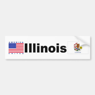 Autocollant De Voiture L'Illinois
