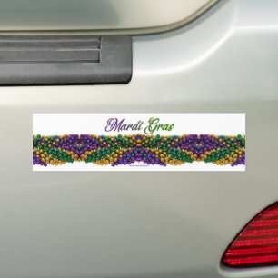 Autocollant De Voiture L'image emblématique sur le thème de Mardi Gras de