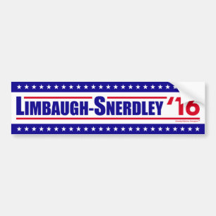Autocollant De Voiture Limbaugh-Snerdley pour le président 2016
