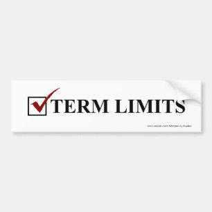 Autocollant De Voiture Limites finales, vote - pare-chocs