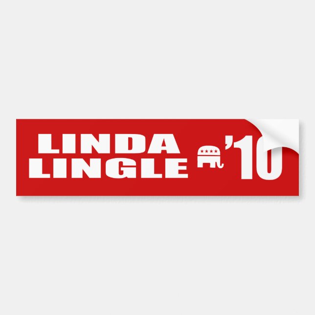 AUTOCOLLANT DE VOITURE LINDA LINGLE POUR LE SÉNAT (Devant)