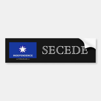 Autocollant De Voiture L'indépendance du Texas - FAITES CÉCESSION