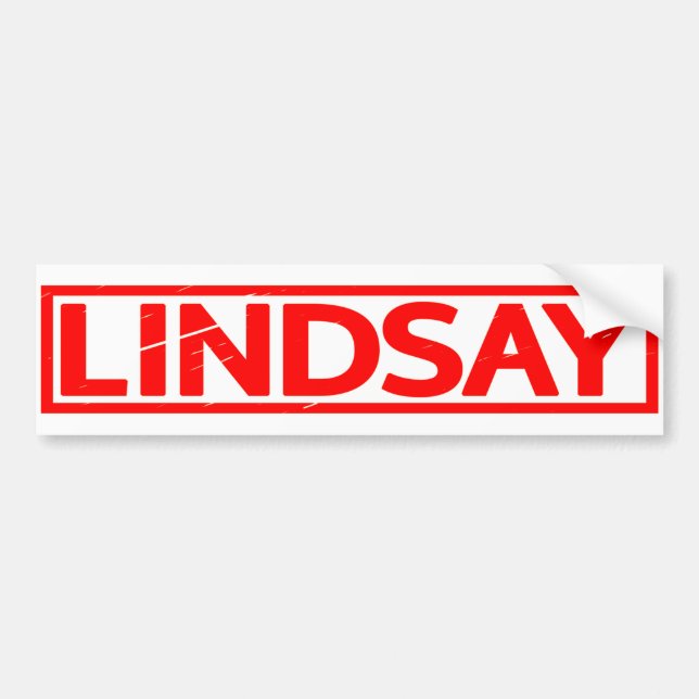 Autocollant De Voiture Lindsay Stamp (Devant)