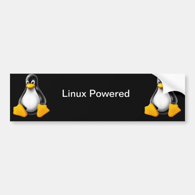 Autocollant De Voiture Linux a actionné l'adhésif pour pare-chocs (Devant)
