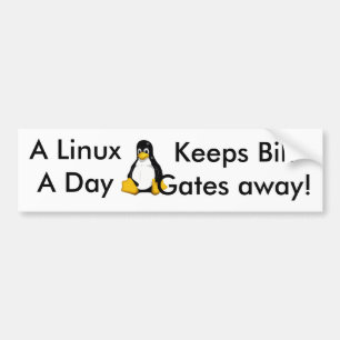 Autocollant De Voiture Linux par jour…