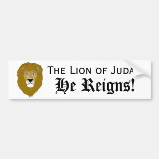 Autocollant De Voiture Lion de Judah, il règne ! ADHÉSIF POUR PARE-CHOCS
