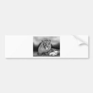 Autocollant De Voiture Lion et l'agneau