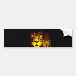 Autocollant De Voiture Lion Pop Art