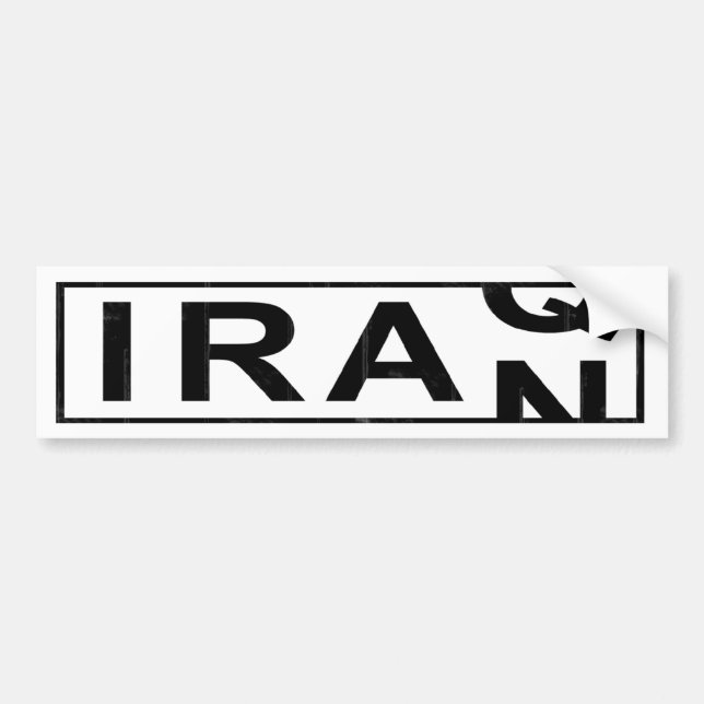 Autocollant De Voiture L'Iran Irak (Devant)