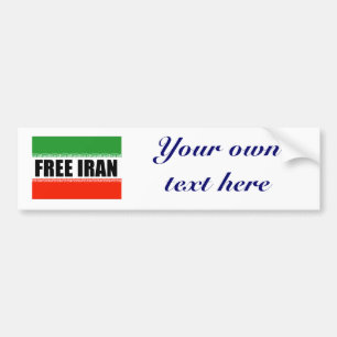 AUTOCOLLANT DE VOITURE L'IRAN LIBRE