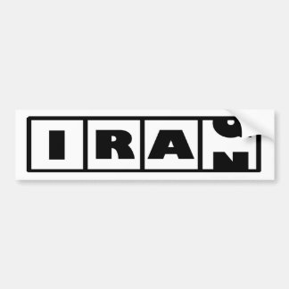 Autocollant De Voiture L'Iran vers l'Irak