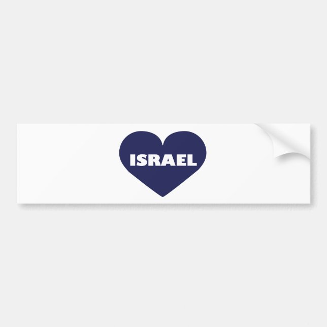 Autocollant De Voiture L'Israël dans mon cerf (Devant)
