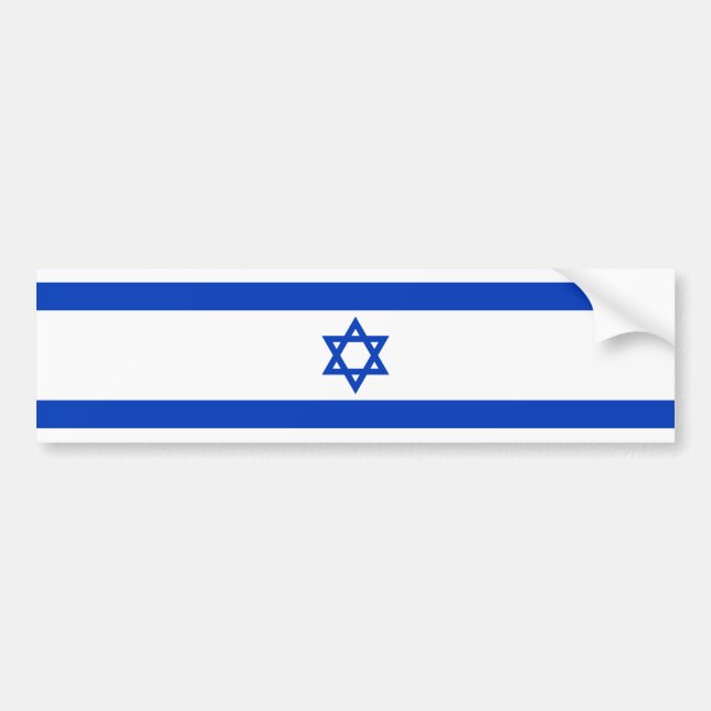 Autocollant De Voiture L'Israël - drapeau israélien (Devant)