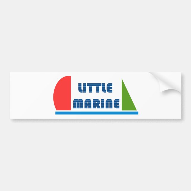 Autocollant De Voiture little marine (Devant)