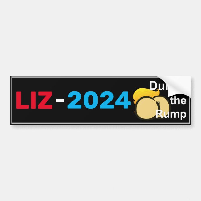 Autocollant De Voiture Liz 2024 déposez l'autocollant pare-chocs (Devant)