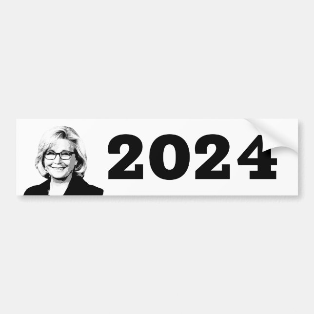 AUTOCOLLANT DE VOITURE LIZ CHENEY 2024 (Devant)