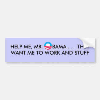 Autocollant De Voiture l'obamasymbol, M'AIDENT, M.      BAMA… THEYW…