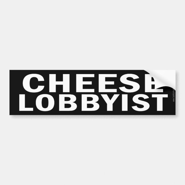Autocollant De Voiture Lobbyiste de fromage… (Devant)