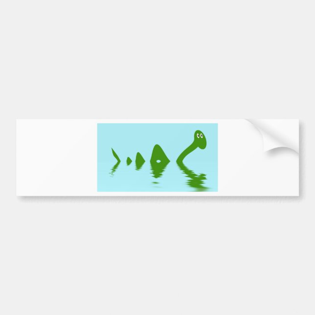 Autocollant De Voiture Loch Ness Monster (Vert) (Devant)