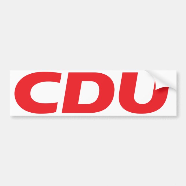 Autocollant De Voiture Logo CDU (Devant)