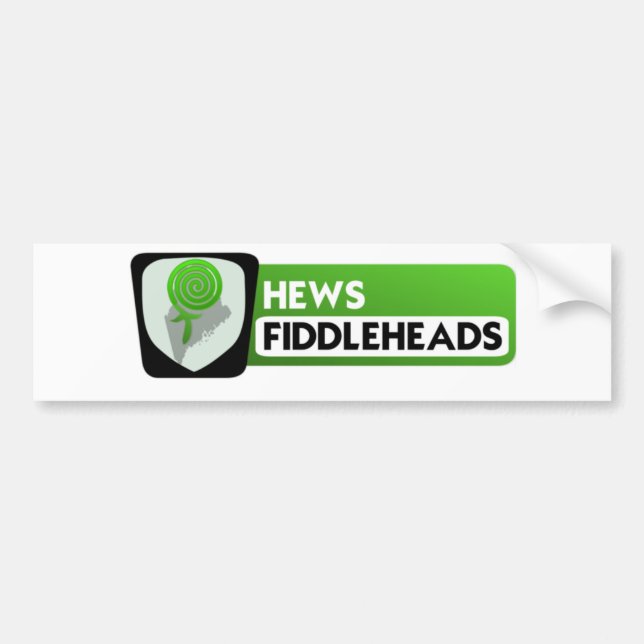 Autocollant De Voiture Logo de Fiddlehead plus grand (Devant)