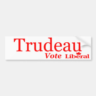 Autocollant De Voiture Logo de libéral de vote de Trudeau