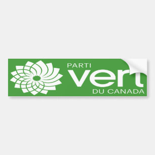 Autocollant De Voiture Logo de Parti Vert du Canada