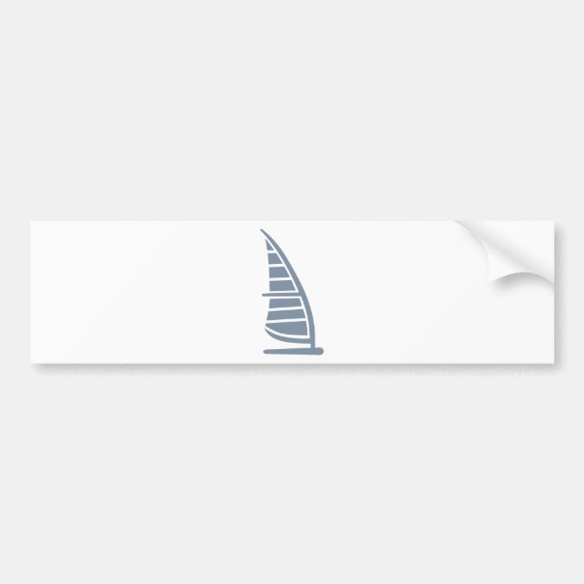 Autocollant De Voiture Logo de planche à voile (Devant)