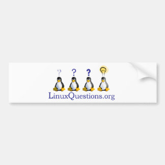 Autocollant De Voiture Logo de questions de Linux