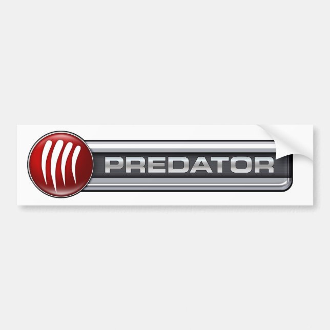 Autocollant De Voiture Logo de vitesse de Predator Inc. (Devant)