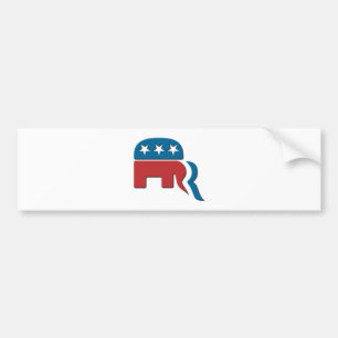 Autocollant De Voiture Logo d'élection de Parti Républicain de Romney p