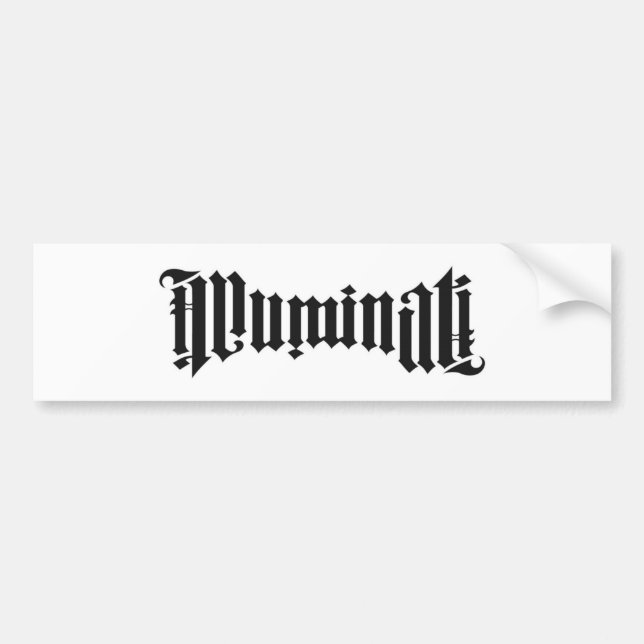 Autocollant De Voiture Logo d'Illuminati (Devant)